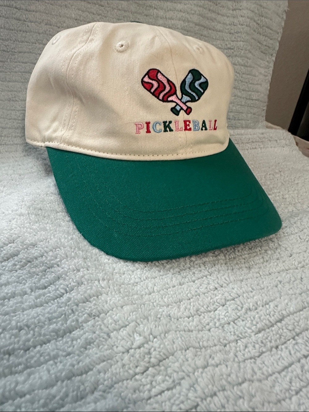 Ladies embroidered Pickle ball hat. NWT by Frazier Sterling Sports.